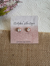Load image into Gallery viewer, 8mm druzy studs - Multiple Colors