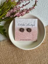 Load image into Gallery viewer, Neutral Mist Druzy Studs 10mm
