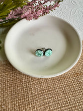 Load image into Gallery viewer, Mint Frost Druzy Studs 10mm
