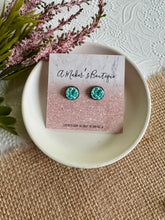 Load image into Gallery viewer, Tropical Lagoon Druzy Studs 10mm
