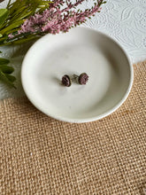 Load image into Gallery viewer, Neutral Mist Druzy Studs 10mm
